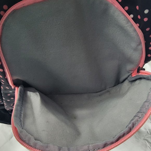 Under Armour Storm Backpack Black Pink Polka Dots School Laptop Book Bag 1277422 - Picture 7 of 11